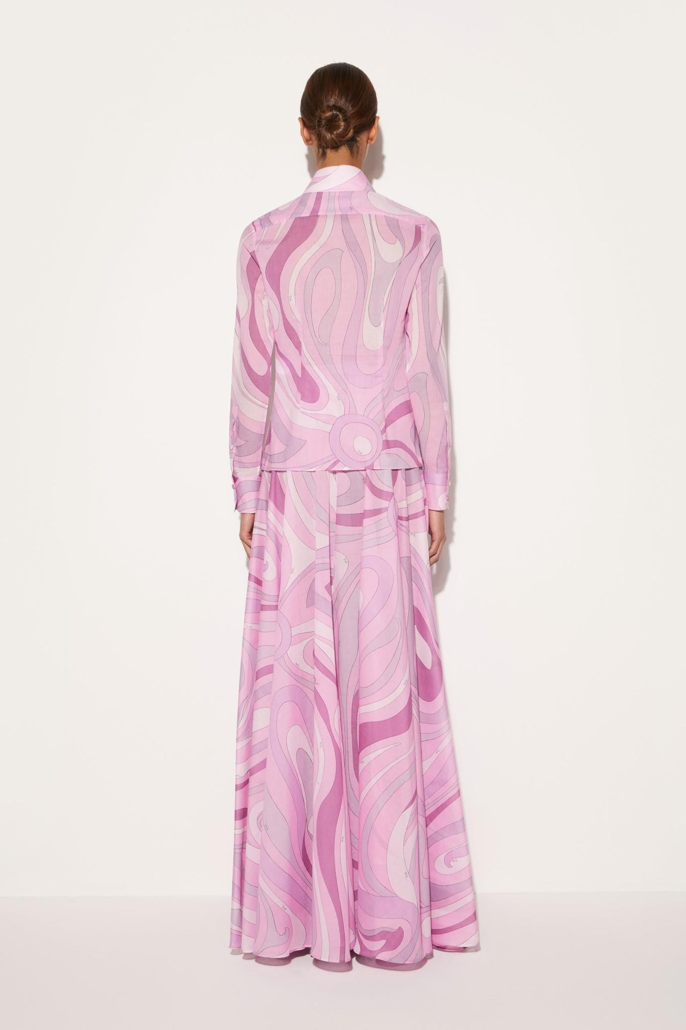 PUCCI Tops And Shirts | Women Marmo-Print Cotton Shirt