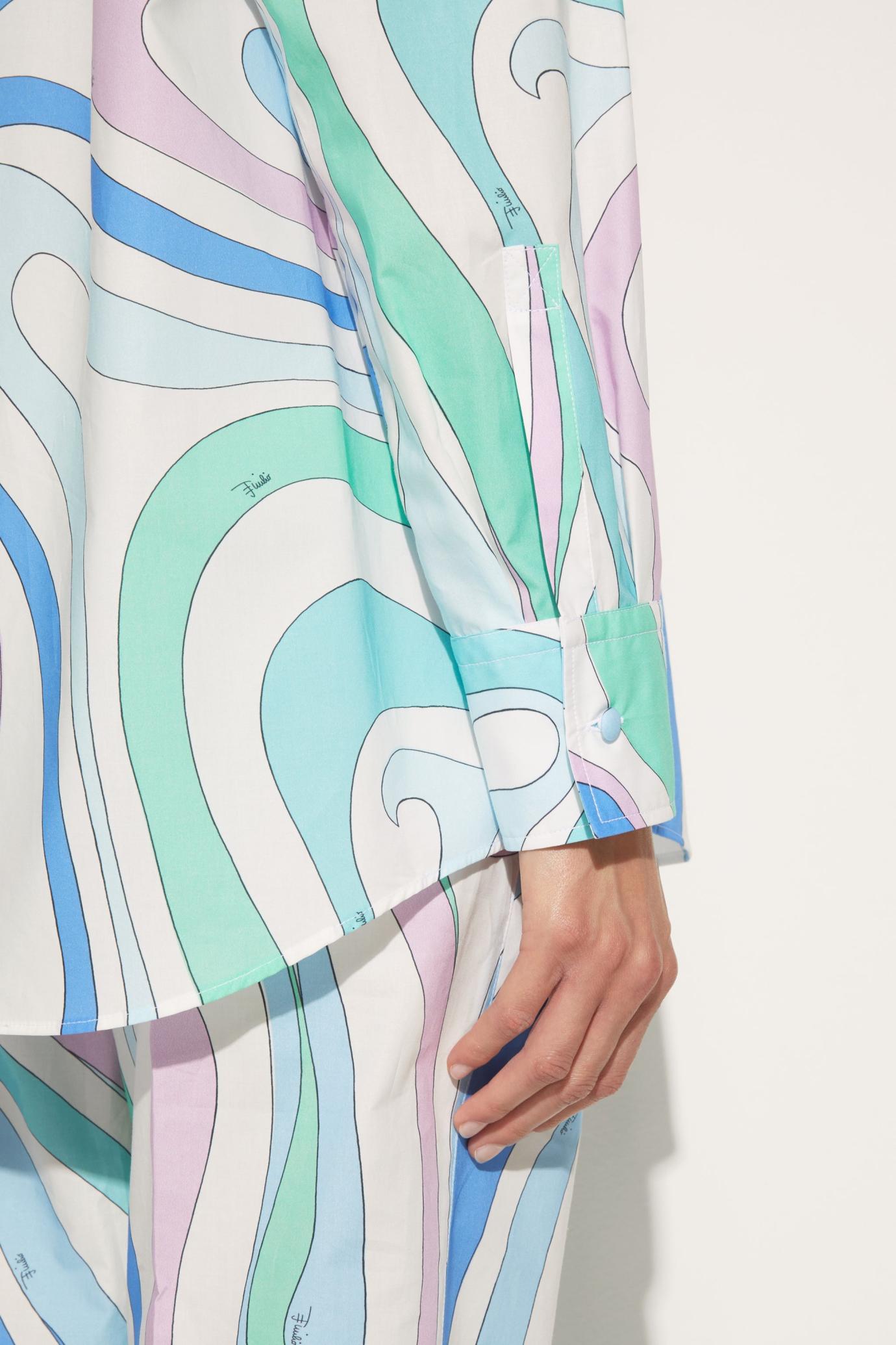 PUCCI Tops And Shirts | Women Marmo-Print Cotton Shirt