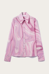 PUCCI Tops And Shirts | Women Marmo-Print Cotton Shirt