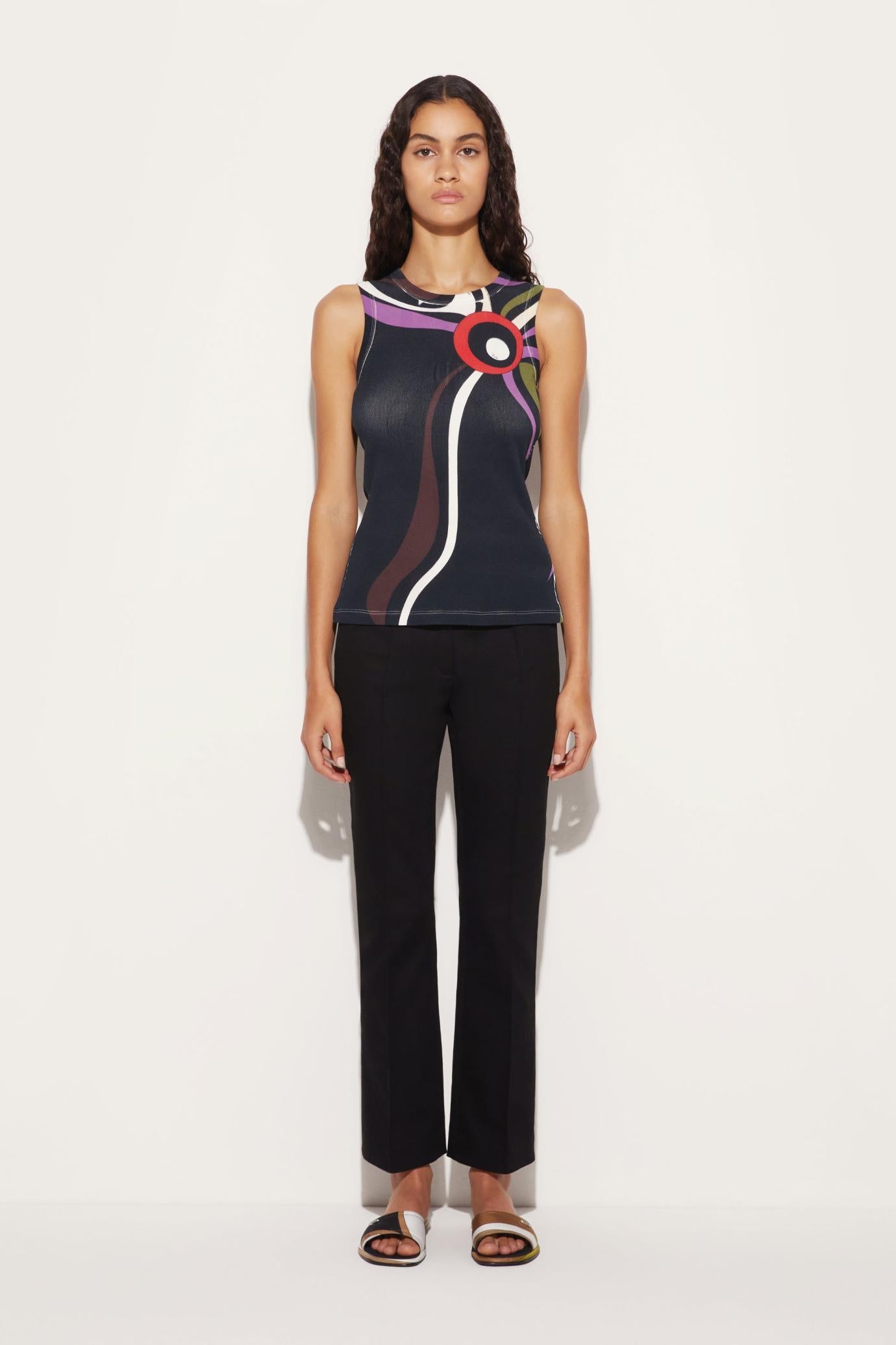 PUCCI Tops And Shirts | Women Marmo-Print Cut-Out Tank Top