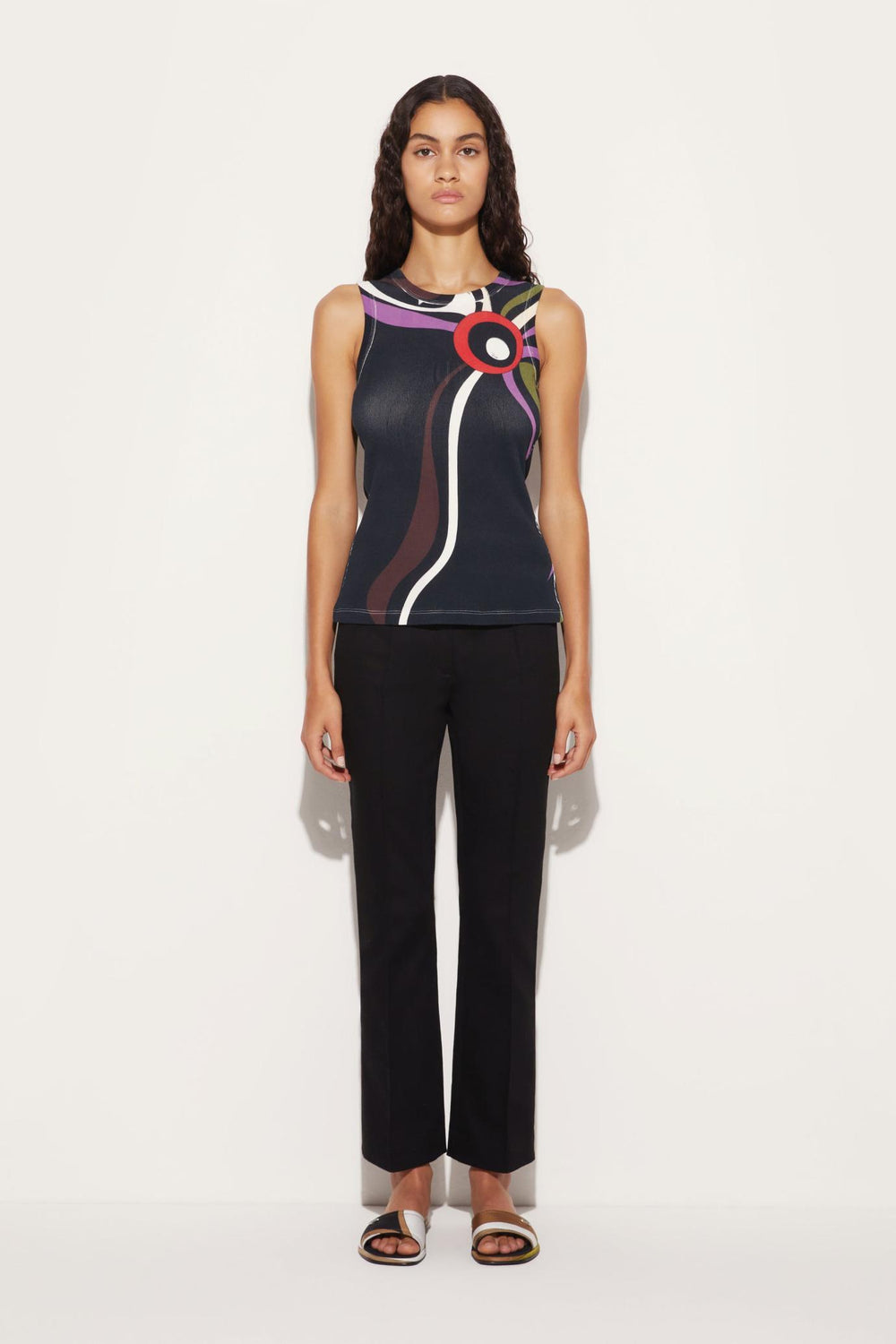 PUCCI Tops And Shirts | Women Marmo-Print Cut-Out Tank Top