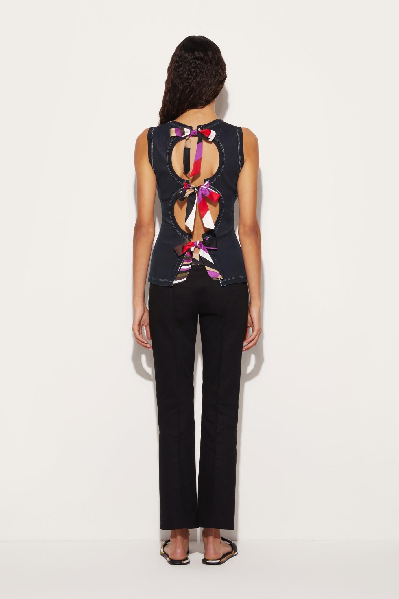 PUCCI Tops And Shirts | Women Marmo-Print Cut-Out Tank Top
