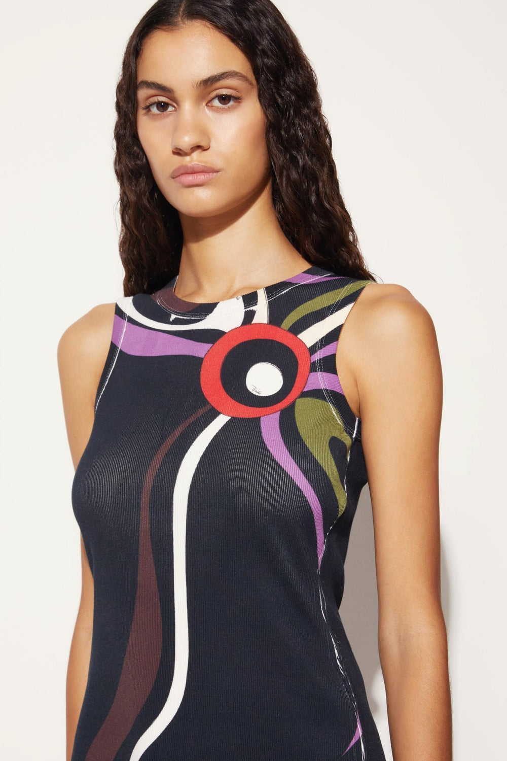 PUCCI Tops And Shirts | Women Marmo-Print Cut-Out Tank Top