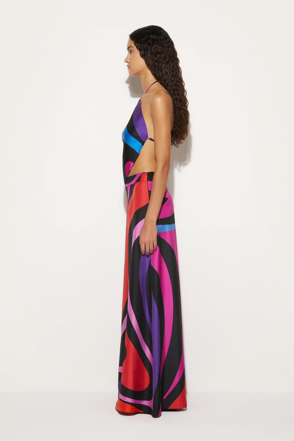 PUCCI Tops And Shirts | Women Marmo-Print Halterneck Top