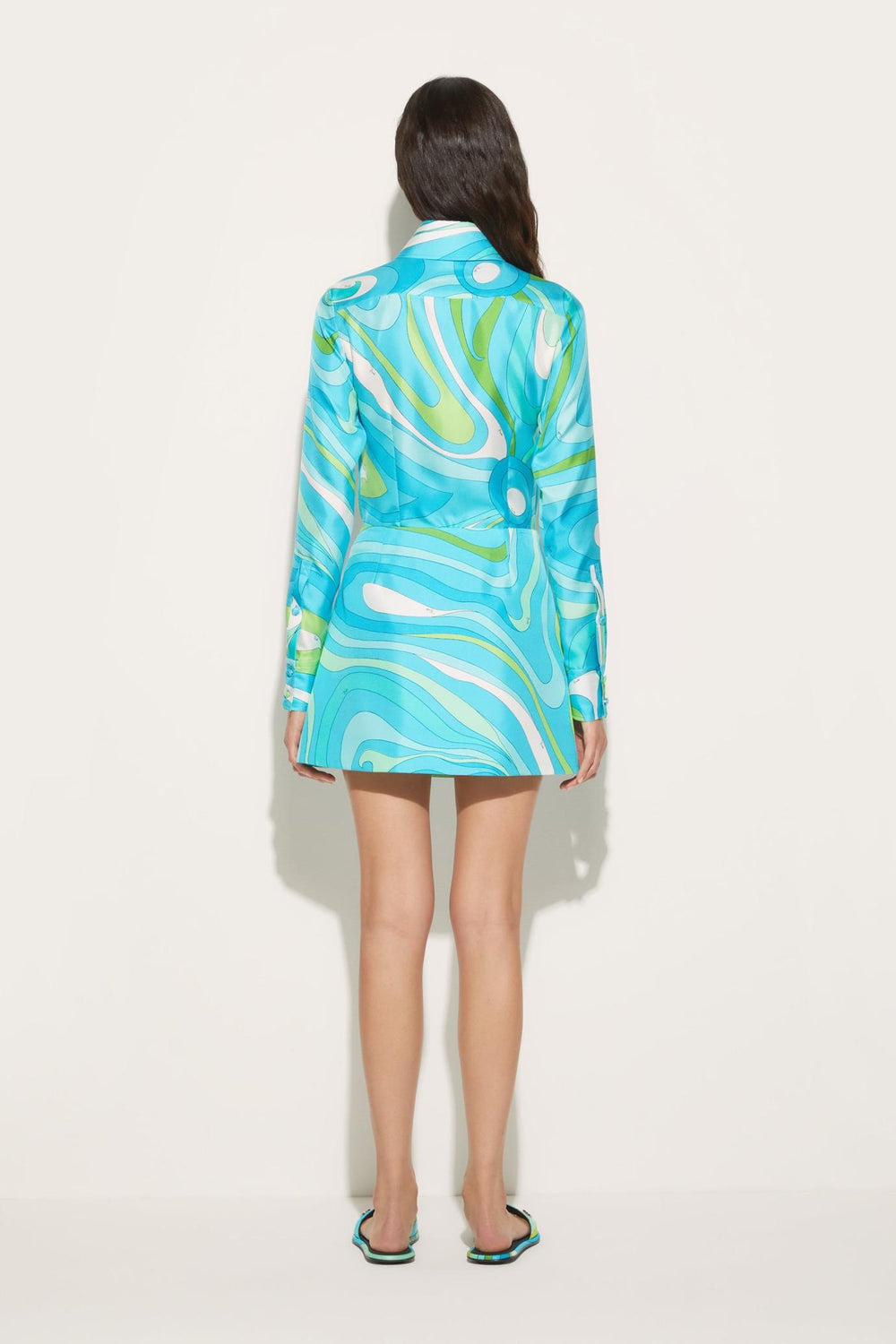 PUCCI Tops And Shirts | Women Marmo-Print Silk-Twill Shirt