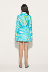 PUCCI Tops And Shirts | Women Marmo-Print Silk-Twill Shirt