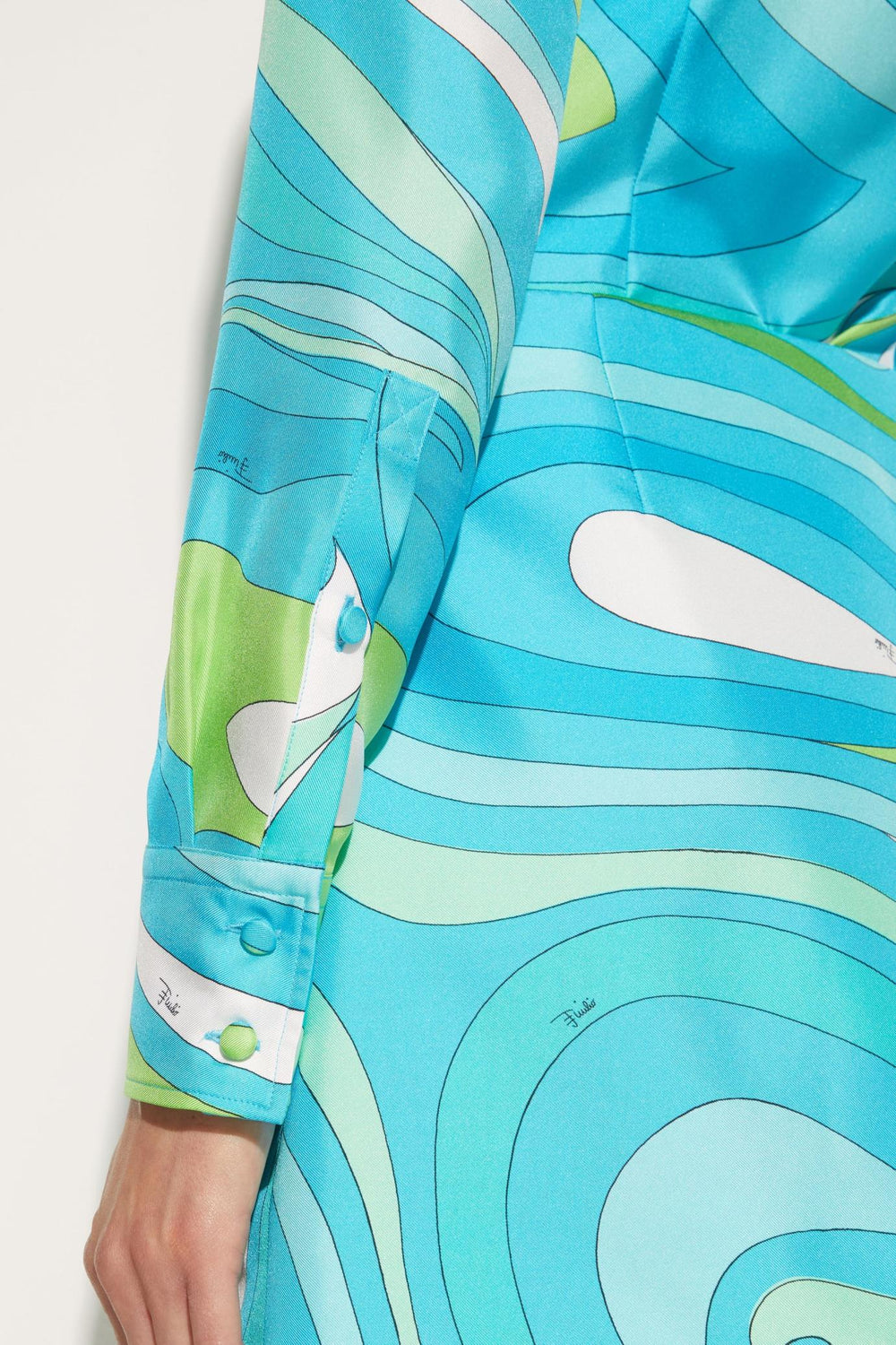 PUCCI Tops And Shirts | Women Marmo-Print Silk-Twill Shirt