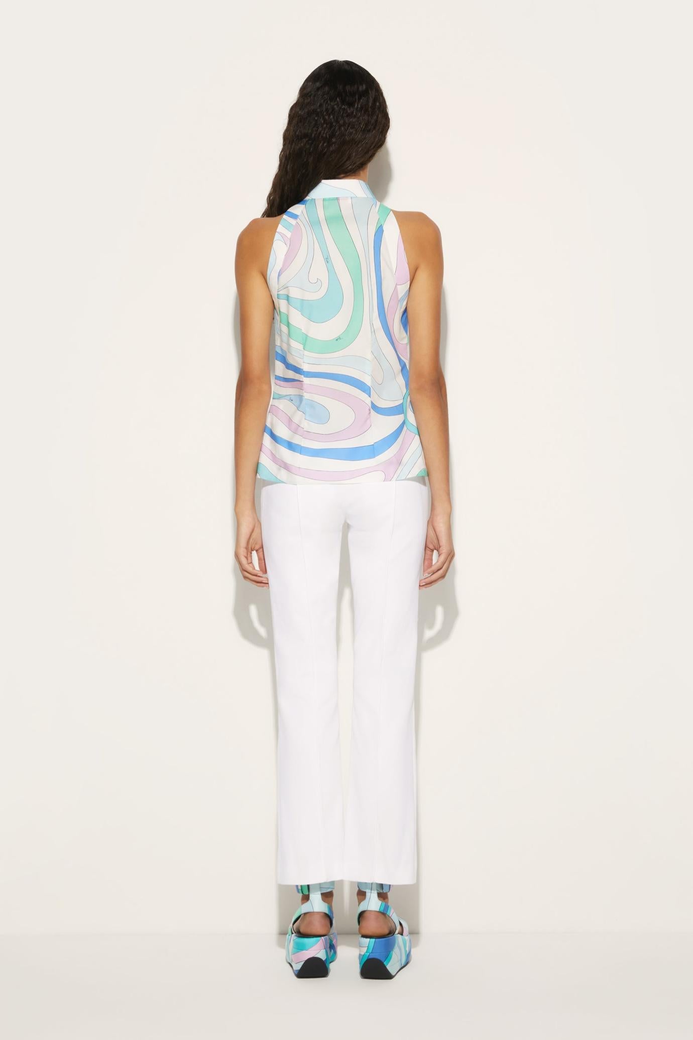 PUCCI Tops And Shirts | Women Marmo-Print Sleeveless Shirt