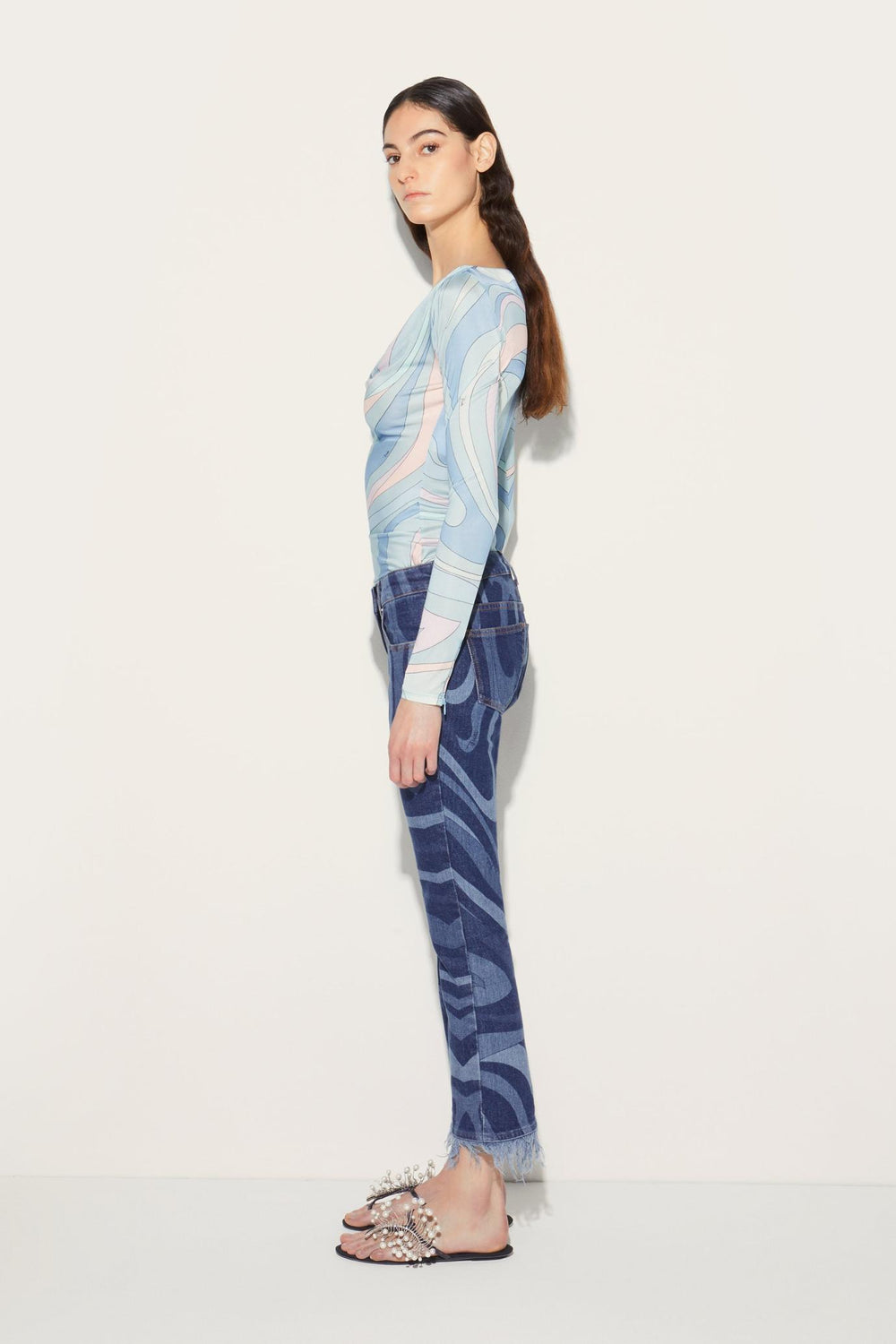 PUCCI Tops And Shirts | Women Marmo-Print Top