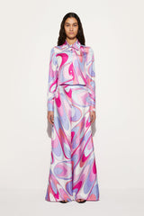 PUCCI Tops And Shirts | Women Onde-Print Silk Shirt