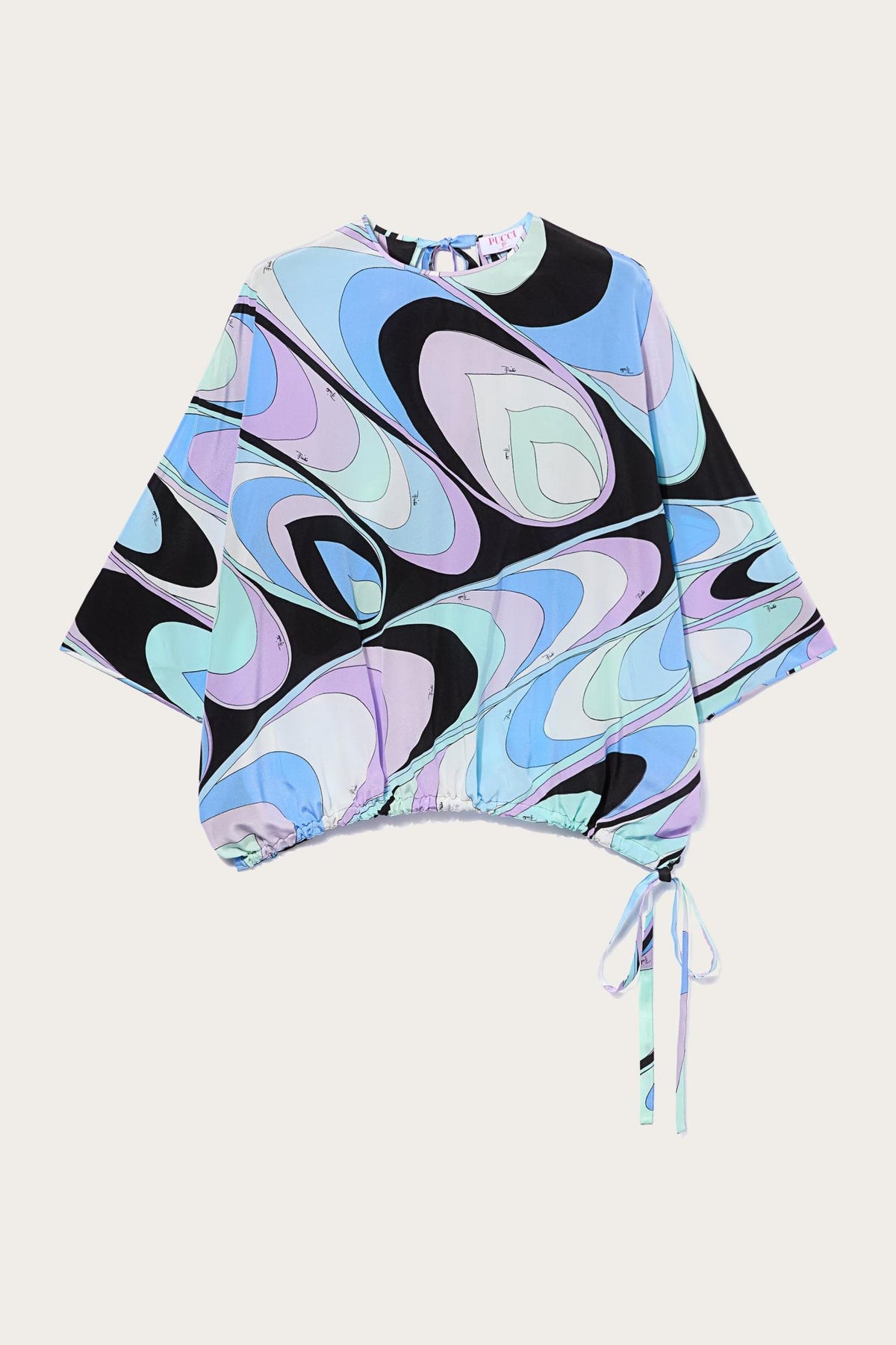 PUCCI Tops And Shirts | Women Onde-Print Silk Top