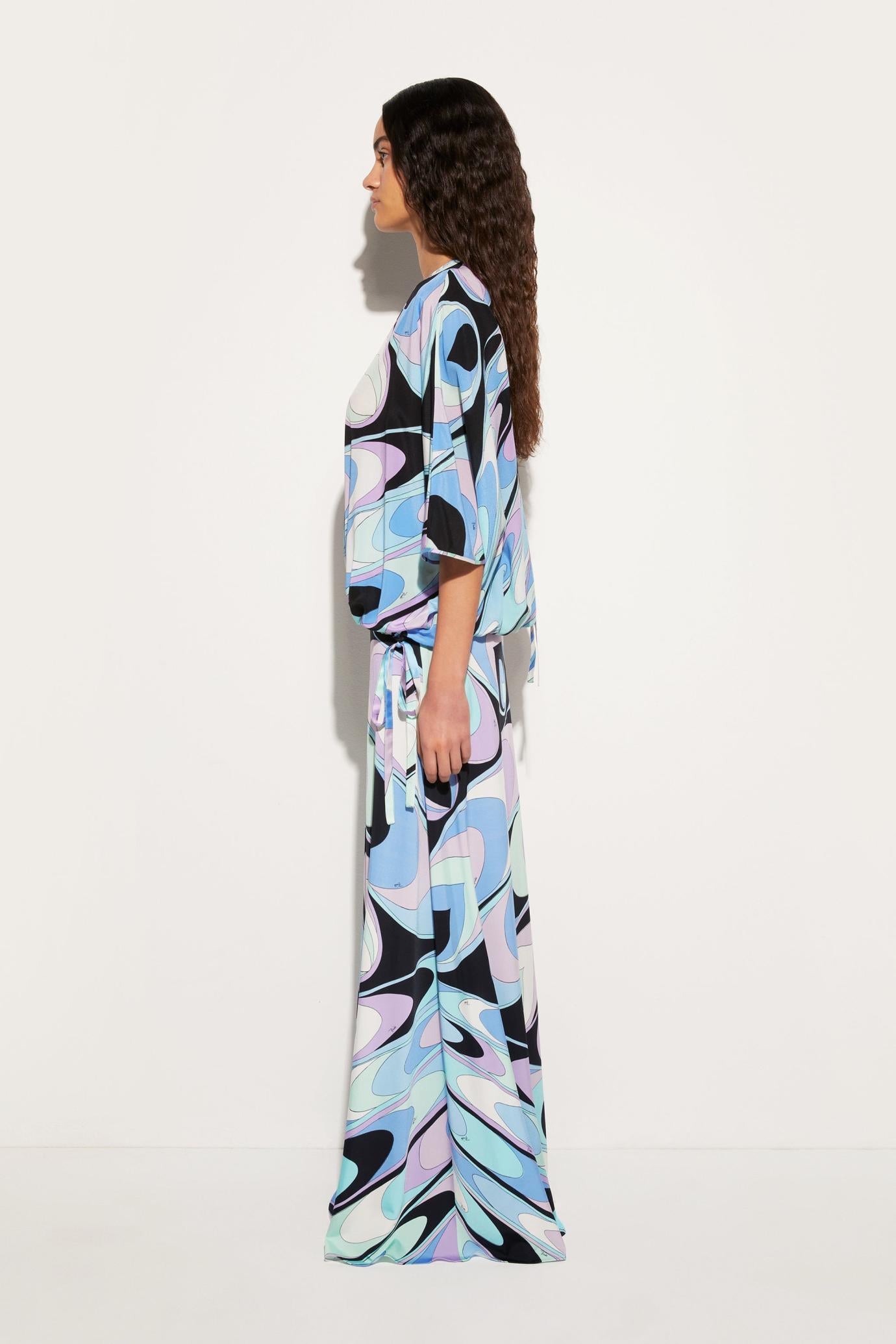 PUCCI Tops And Shirts | Women Onde-Print Silk Top