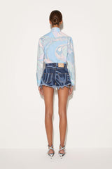 PUCCI Tops And Shirts | Women Orchidee-Print Cotton Shirt