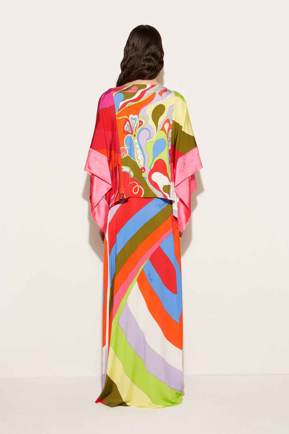 PUCCI Tops And Shirts | Women Orchidee-Print Kaftan Top