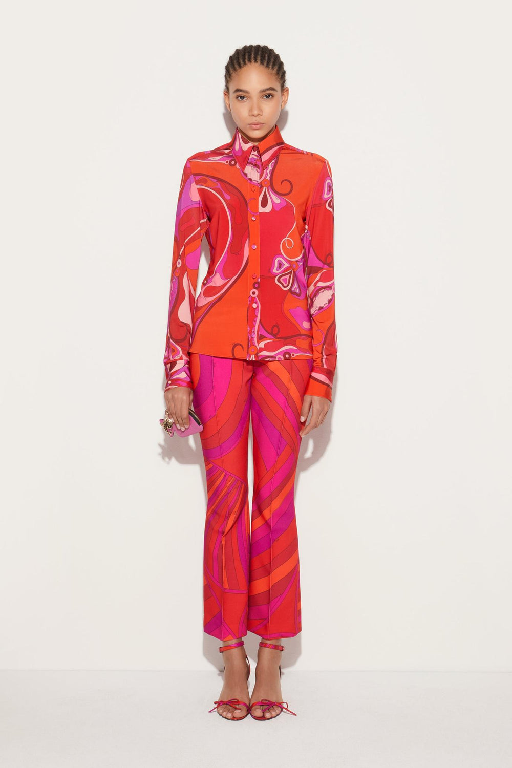 PUCCI Tops And Shirts | Women Orchidee-Print Shirt