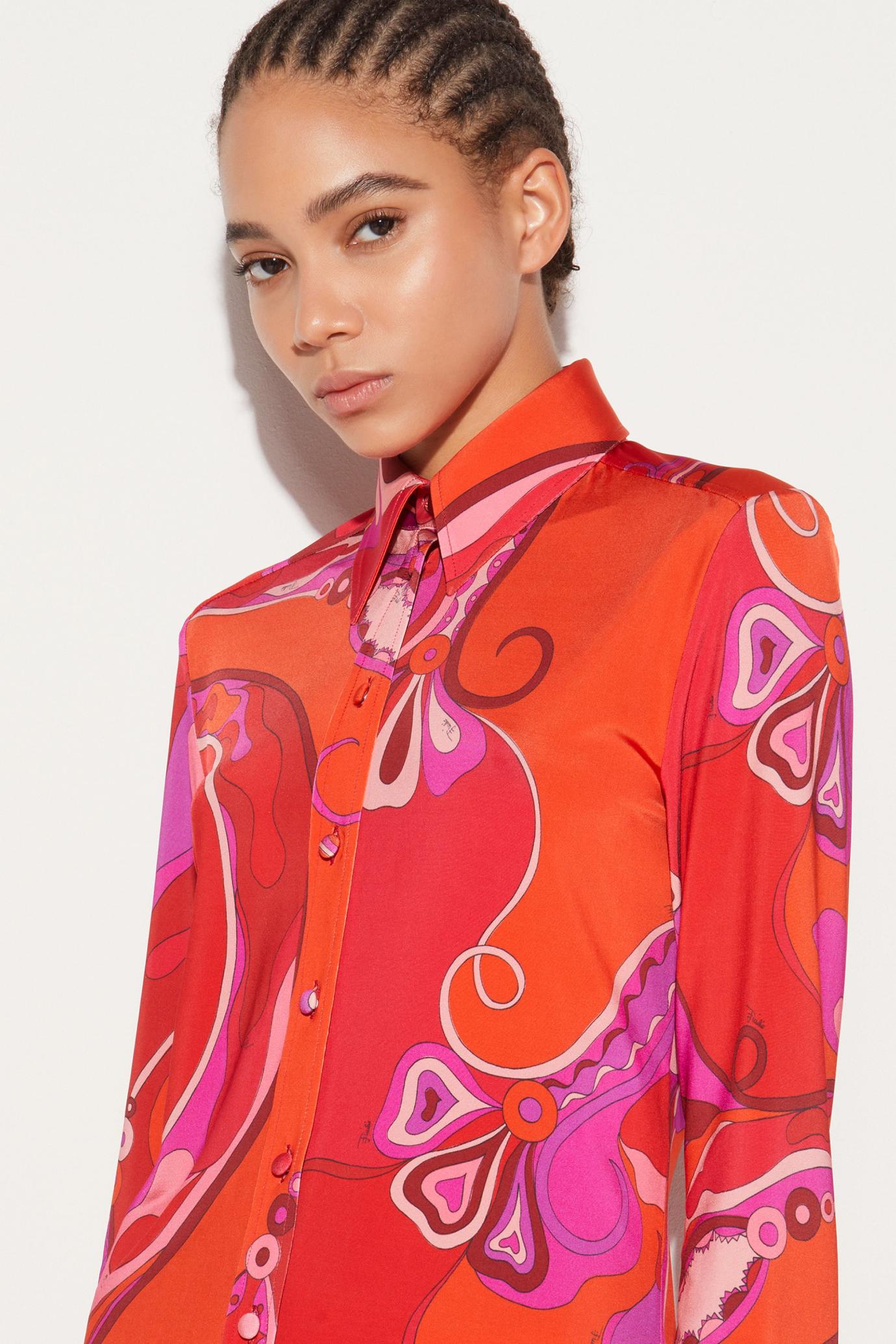 PUCCI Tops And Shirts | Women Orchidee-Print Shirt