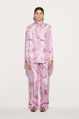 PUCCI Tops And Shirts | Women Orchidee-Print Silk-Twill Shirt