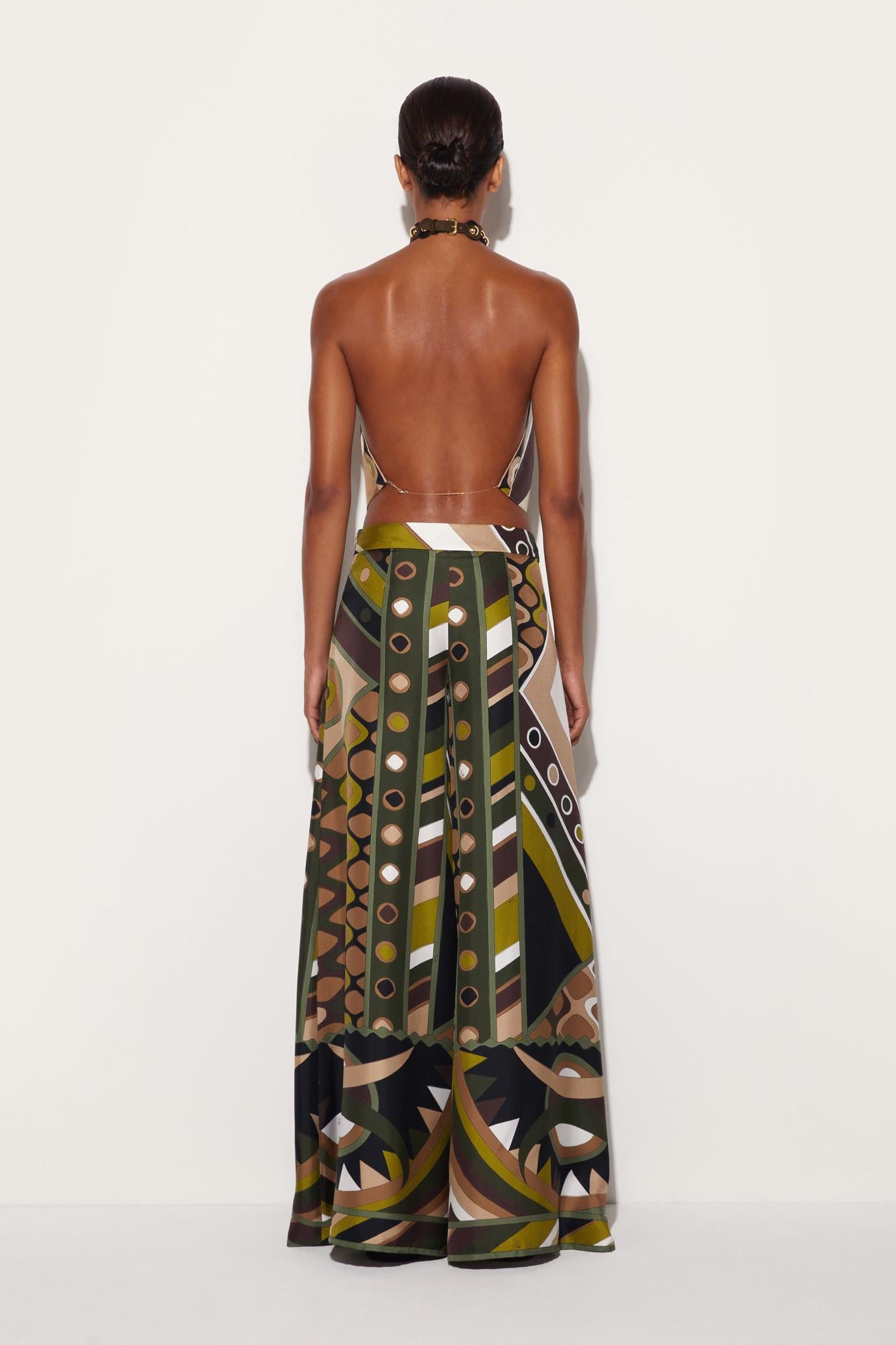 PUCCI Tops And Shirts | Women Pesci-Print Silk-Twill Top