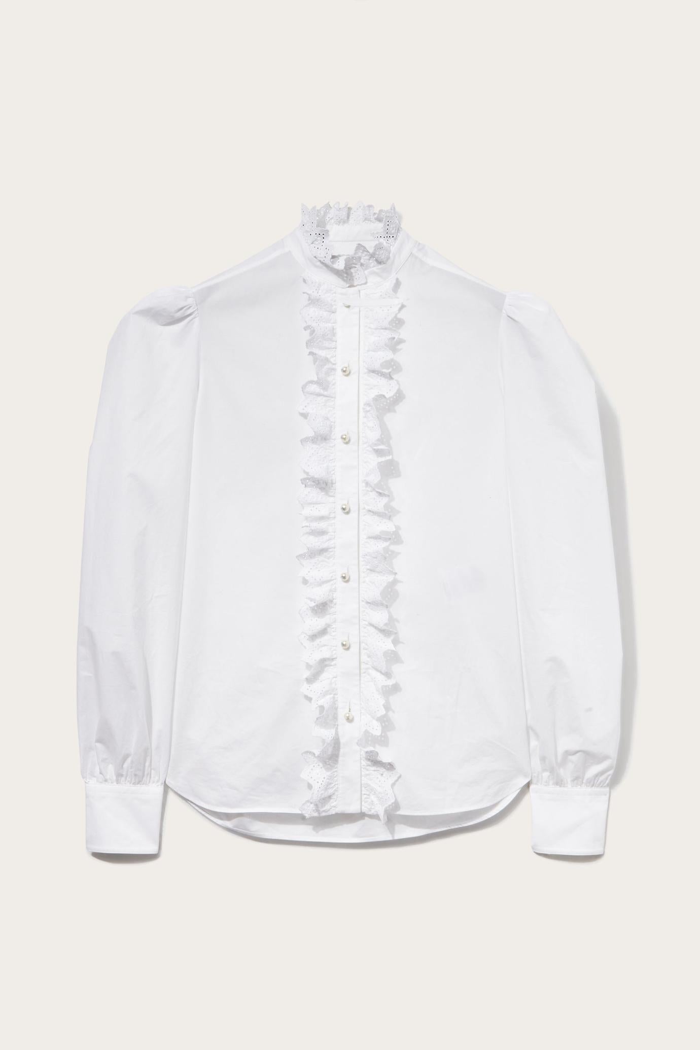 PUCCI Tops And Shirts | Women Ruffled Cotton Shirt