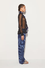 PUCCI Tops And Shirts | Women Ruffled Silk Shirt