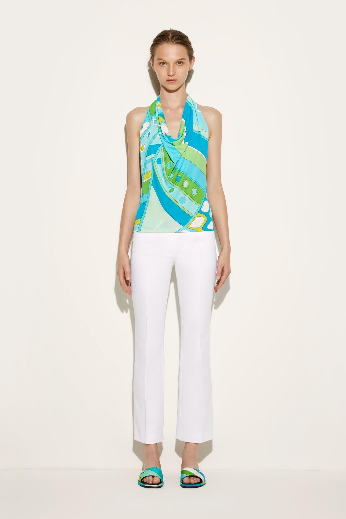 PUCCI Tops And Shirts | Women Vivara-Print Halterneck Top