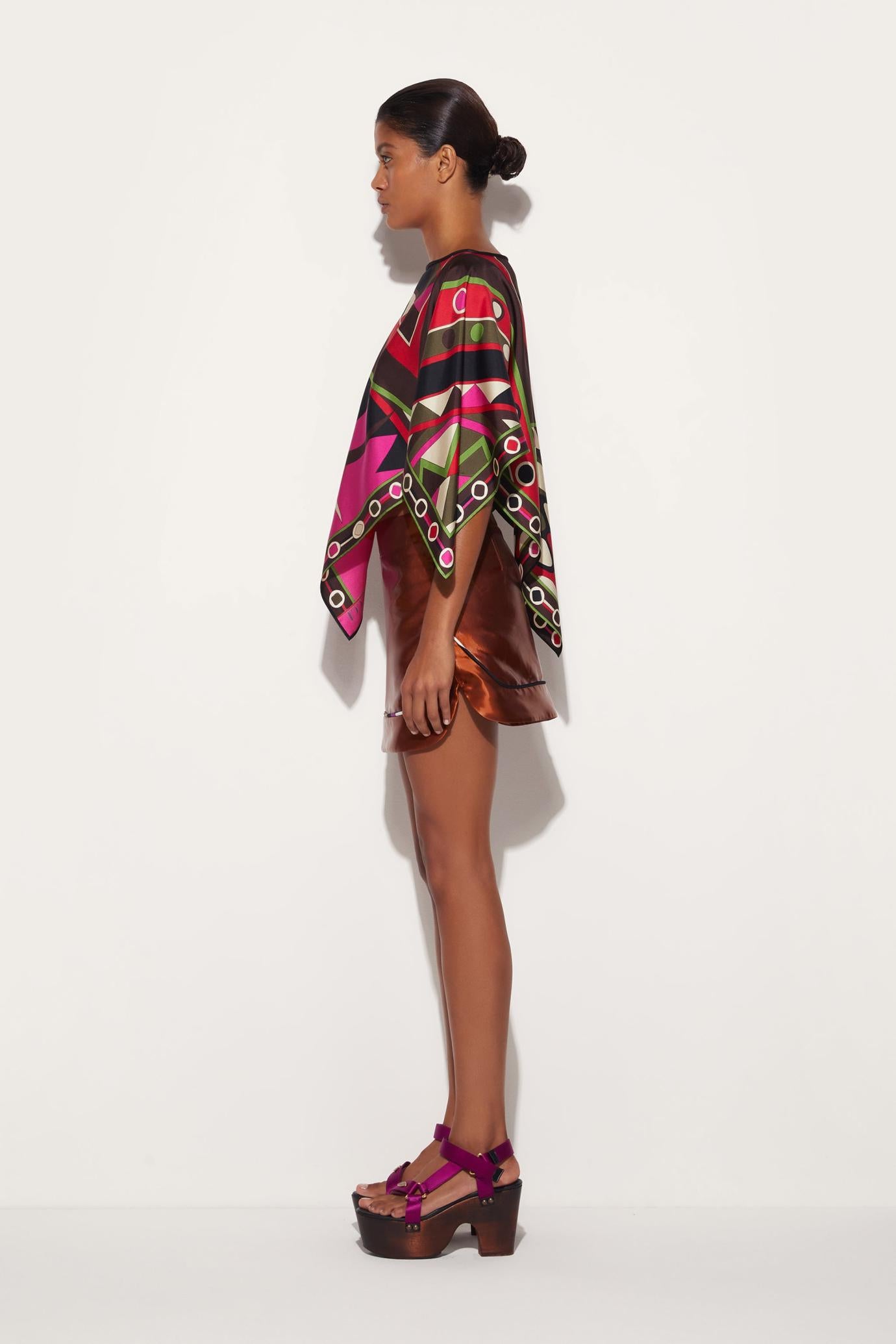 PUCCI Tops And Shirts | Women Vivara-Print Silk Top