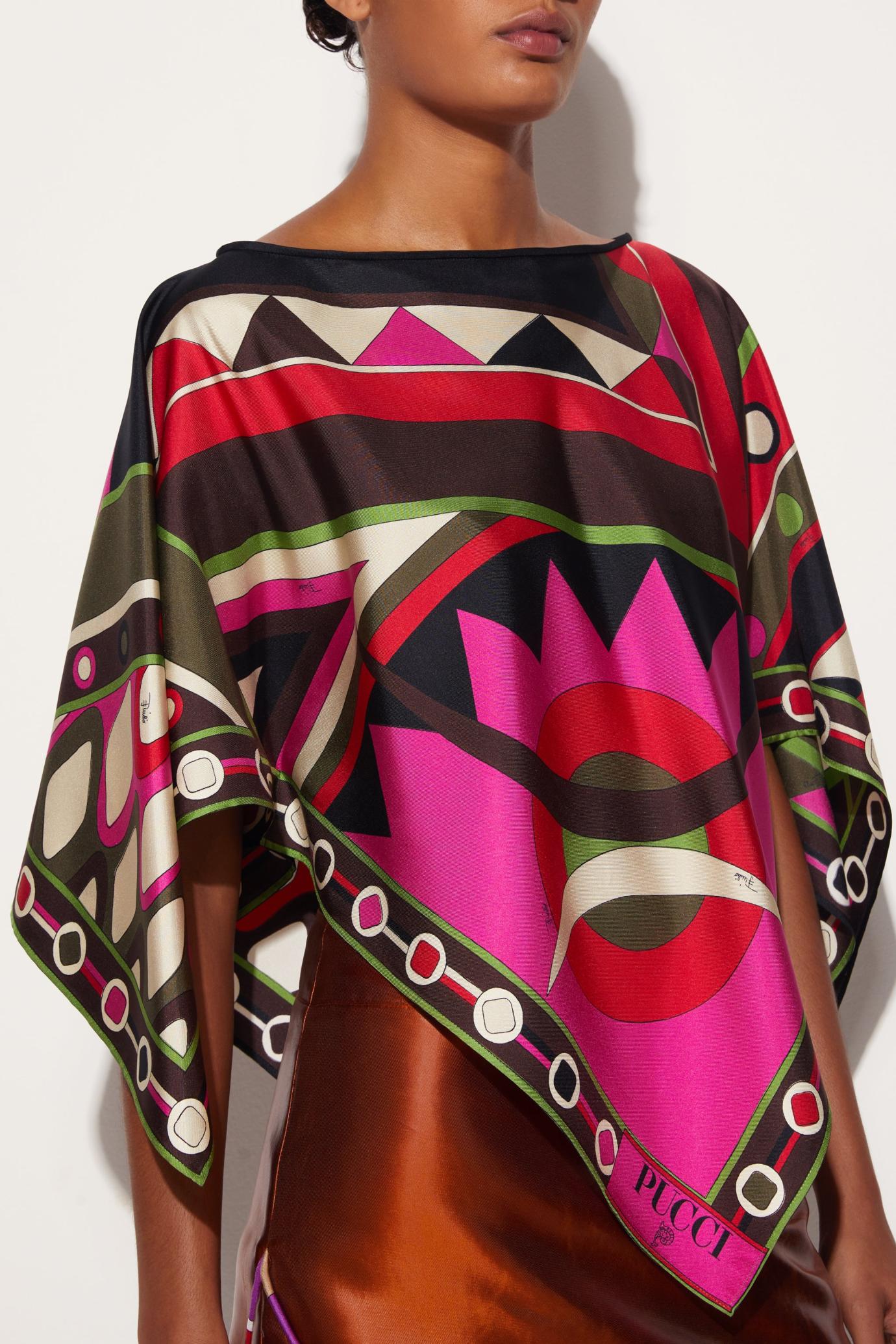 PUCCI Tops And Shirts | Women Vivara-Print Silk Top