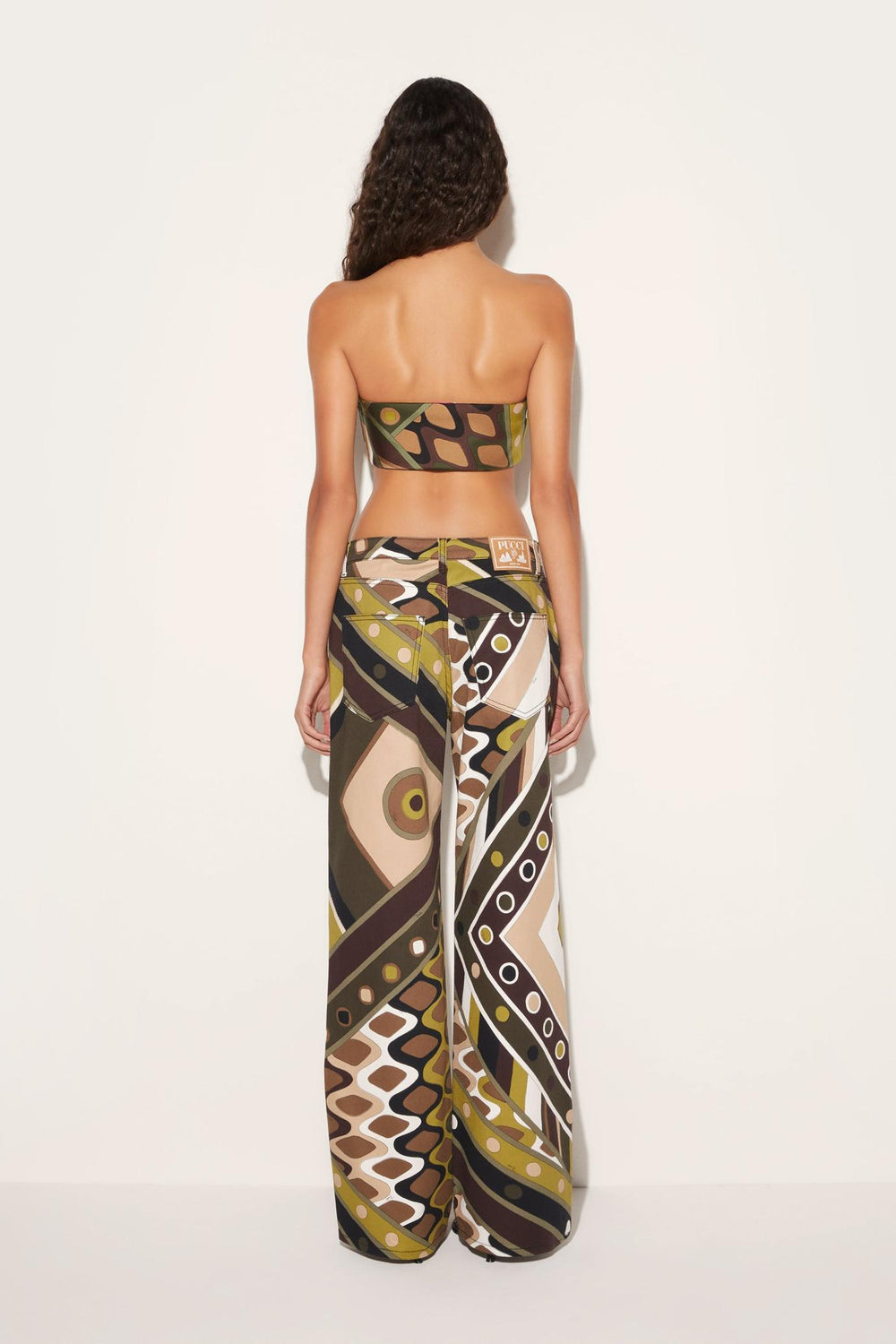 PUCCI Tops And Shirts | Women Vivara-Print Silk-Twill Bandeau